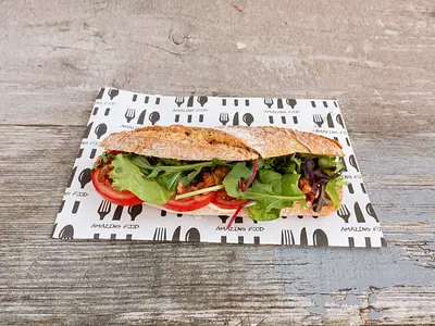 Sandwich BLT with bacon, tomato, lettuce and mayonnaise
